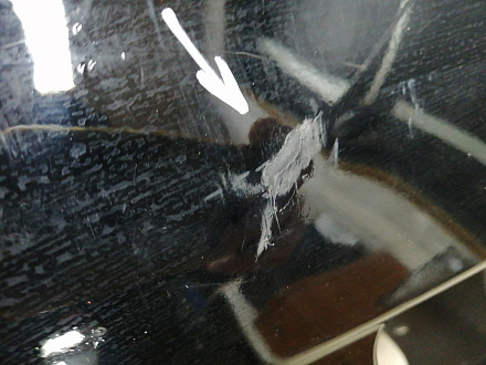 AA046213; Бампер задний; без паркт. (86611-10000) для Hyundai Matrix I рест. 2 (2008-2010)/БУ; Оригинал; Р1, Мелкий дефект; 