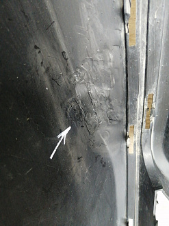 BA000283; Бампер передний; без паркт.; без омыват. (2803101XKZ0YA) для Haval M6 II (2021- н.в.)/БУ; Оригинал; Р1, Мелкий дефект; 