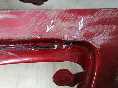 Фотография детали AA045937; Бампер передний; без паркт.; без омыват. (9680484677) для Peugeot 308 I (2008-2011)/БУ; Оригинал; Р2, Удовлетворительное; . Фото номер 4