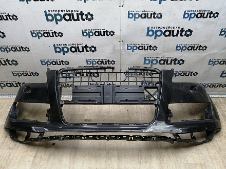 AA045534; Бампер передний; под паркт.; под омыват. (4L0 807 437 H) для Audi Q7 I рест. (2010-2015)/БУ; Оригинал; Р1, Мелкий дефект; 