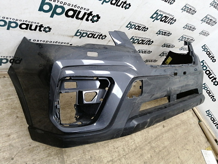 AA020104; Бампер передний; без паркт.; под омыват. (57704-SJ000) для Subaru Forester V (2018-2021)/БУ; Оригинал; Р1, Мелкий дефект; 