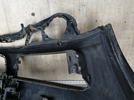 AA045529; Бампер передний; под паркт.; под омыват. (4L0 807 437 H) для Audi Q7 I рест. (2010-2015)/БУ; Оригинал; Р1, Мелкий дефект; 