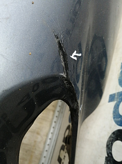 AA044863; Бампер передний; без паркт.; без омыват. (9674576177) для Peugeot 308 I рест. (2011-2015)/БУ; Оригинал; Р2, Удовлетворительное; 