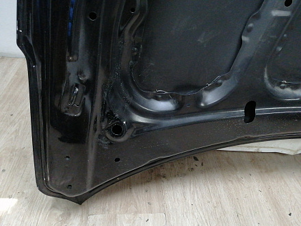 AA044285; Капот (66400-4Y000) для Kia Rio/Нов с деф; Неоригинал; Р1, Мелкий дефект; Черный (MZH)