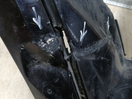 AA046104; Бампер передний, AMG; под паркт.; под омыват. (A1668803140) для Mercedes-Benz M-klasse III (W166) (2011-2015)/БУ; Оригинал; Р1, Мелкий дефект; 