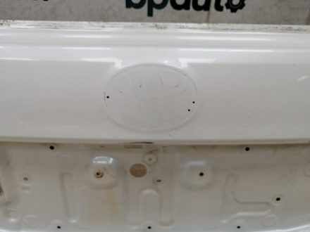 AA033660; Крышка багажника (67005-60F50) для Toyota Land Cruiser Prado 150 (2010 — 2013)/БУ; Оригинал; Р1, Мелкий дефект; (070) Белый перламутр 3х. сл.