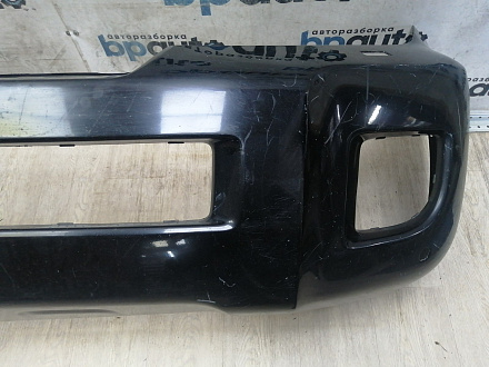 AA046528; Бампер передний; под паркт.; под омыват. (52119-60J00) для Toyota Land Cruiser 200 рест. (2012 — 2015)/БУ; Оригинал; Р1, Мелкий дефект; 