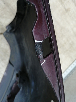 AA045565; Бампер передний; под паркт.; под омыват. (51117033694) для BMW 5 серия Е60 Е61/БУ; Оригинал; Р2, Удовлетворительное; 