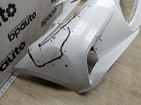 Фотография детали AA046085; Бампер передний, F-SPORT; под паркт.; под омыват. (52119-53A50) для Lexus IS III (2013 - 2016)/БУ; Оригинал; Р2, Удовлетворительное; . Фото номер 6