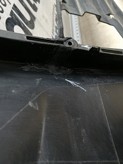 AA045536; Бампер передний; под паркт.; под омыват. (4L0 807 437) для Audi Q7 I (2005-2010)/БУ; Оригинал; Р1, Мелкий дефект; 