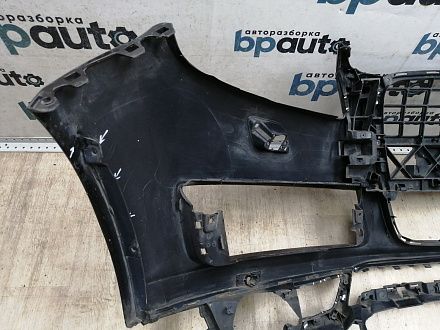 AA045518; Бампер передний; под паркт.; под омыват. (4L0 807 437 H) для Audi Q7 I рест. (2010-2015)/БУ; Оригинал; Р1, Мелкий дефект; 