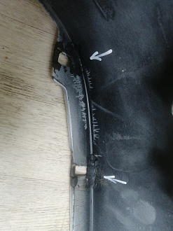 AA046047; Бампер передний; под паркт.; под омыват. (52119-48270) для Lexus RX III (2009 — 2012)/БУ; Оригинал; Р1, Мелкий дефект; 