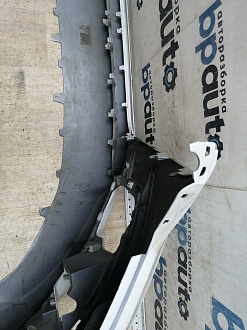 AA045810; Бампер передний,  S-line; без паркт.; под омыват. (8U0 807 437 D) для Audi Q3 I (2011-2014)/БУ; Оригинал; Р2, Удовлетворительное; 