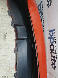 BA000210; Бампер задний; без паркт. (6R6807421BK) для Volkswagen Polo V Hatchback (2009-2013)/БУ; Оригинал; Р1, Мелкий дефект; 