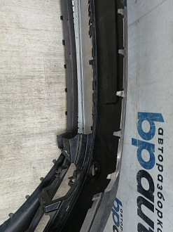 AA045691; Бампер передний; без паркт.; под омыват. (1T0 807 221 M) для Volkswagen Touran II (2010-2015)/БУ; Оригинал; Р1, Мелкий дефект; 