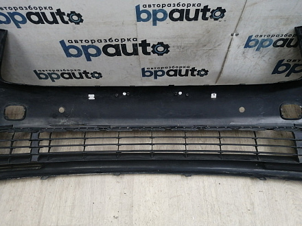 AA045949; Бампер передний; под паркт.; под омыват. (52119-0E220) для Toyota Highlander III (2014 — 2016)/БУ; Оригинал; Р1, Мелкий дефект; 