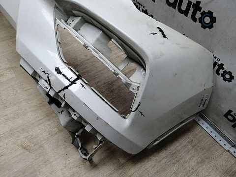 Фотография детали AA045231; Бампер передний; без паркт.; без омыват. (71101-TG7-A000) для Honda Pilot III (2015-2018)/БУ; Оригинал; Р2, Удовлетворительное; . Фото номер 2