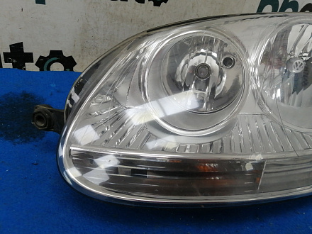 Фара галоген левая, Светлый отраж. Фольксваген Golf V Wagon 2003- 2008, б/у, фото 2