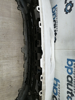 AA044864; Бампер передний; без паркт.; под омыват. (9674576177) для Peugeot 308 I рест. (2011-2015)/БУ; Оригинал; Р1, Мелкий дефект; 