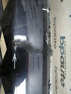 AA045333; Бампер передний; без паркт.; без омыват. (602002457АА) для EXEED LX I рест. 2 (2023-н.в.)/БУ; Оригинал; Р1, Мелкий дефект; 