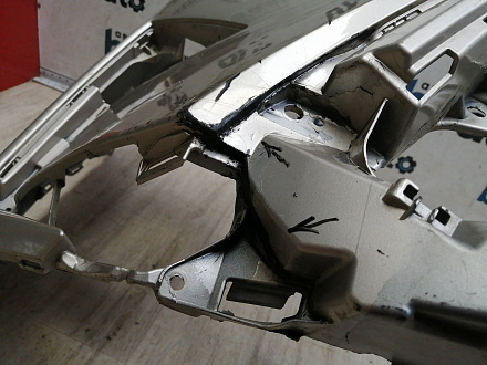 AA046303; Бампер передний; под паркт.; под омыват. (52119-48D40) для Lexus RX IV (2016 — 2019)/БУ; Оригинал; Р1, Мелкий дефект; 