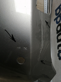 AA045303; Бампер передний; под паркт.; под омыват. (51117178068) для BMW 5 серия Е60 Е61/БУ; Оригинал; Р1, Мелкий дефект; 