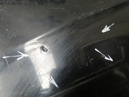 AA045603; Бампер передний; без паркт.; под омыват. (8K0 807 437 AC) для Audi A4 B8/БУ; Оригинал; Р1, Мелкий дефект; 