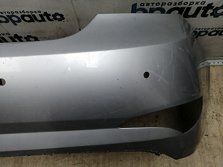 BA000141; Бампер задний; под паркт. (86611-4L500) для Hyundai Solaris I рест. Sedan (2014- 2016)/БУ; Оригинал; Р1, Мелкий дефект; 