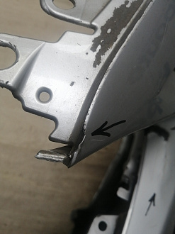 AA045988; Бампер передний; без паркт.; под омыват. (52119-12C70) для Toyota Corolla 150 рест. (2010-2013)/БУ; Оригинал; Р2, Удовлетворительное; 