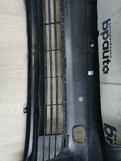 AA045986; Бампер передний; под паркт.; под омыват. (52119-0E220) для Toyota Highlander III (2014 — 2016)/БУ; Оригинал; Р1, Мелкий дефект; 