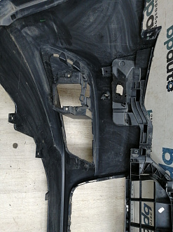 BA000162; Бампер передний; под паркт.; под омыват. (4G0 807 437) для Audi A6 C7/БУ; Оригинал; Р1, Мелкий дефект; 