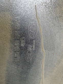 AA046118; Бампер задний; без паркт. (86611-4Y000) для Kia Rio III Sedan (2011- 2015)/БУ; Оригинал; Р1, Мелкий дефект; 