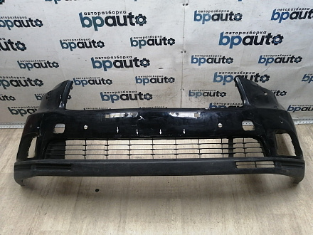 AA045951; Бампер передний; под паркт.; под омыват. (52119-0E220) для Toyota Highlander III (2014 — 2016)/БУ; Оригинал; Р1, Мелкий дефект; 