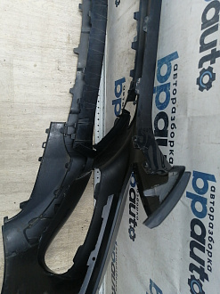 AA045783; Бампер передний; под паркт.; без омыват. (A1668851800) для Mercedes-Benz GLS-klasse I (X166) (2015-2019)/БУ; Оригинал; Р1, Мелкий дефект; 