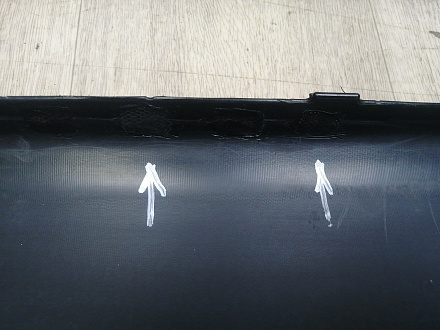 AA046185; Бампер передний; под паркт.; под омыват. (52119-60E01) для Toyota Land Cruiser Prado 150 (2010 — 2013)/БУ; Оригинал; Р1, Мелкий дефект; 