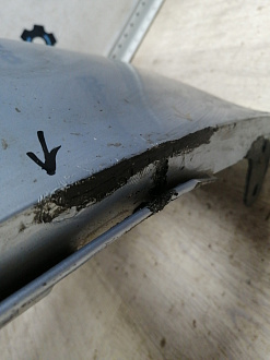 AA045931; Бампер передний; без паркт.; без омыват. (52119-02A90) для Toyota Auris I рест. (2010- 2013)/БУ; Оригинал; Р1, Мелкий дефект; 