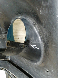 AA045371; Бампер передний; без паркт.; без омыват. (71711-54P) для Suzuki Vitara II (2014 — 2019)/БУ; Оригинал; Р2, Удовлетворительное; 