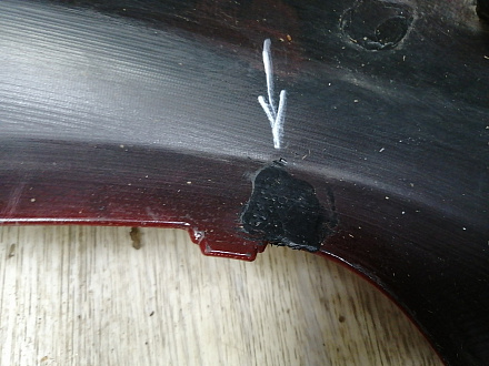 AA046108; Бампер передний; под паркт.; под омыват. (52119-48270) для Lexus RX III (2009 — 2012)/БУ; Оригинал; Р1, Мелкий дефект; 