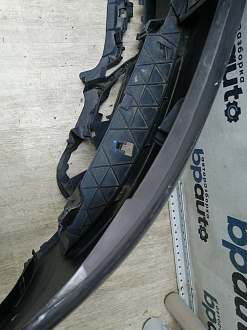 AA045518; Бампер передний; под паркт.; под омыват. (4L0 807 437 H) для Audi Q7 I рест. (2010-2015)/БУ; Оригинал; Р1, Мелкий дефект; 