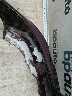 BA000095; Бампер передний; под паркт.; под омыват. (A2048850025) для Mercedes-Benz C-klasse III (W204) (2006-2011)/БУ; Оригинал; Р1, Мелкий дефект; 