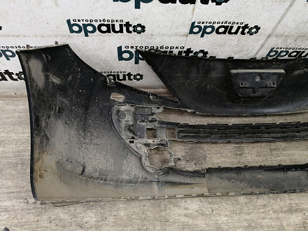 AA027857; Бампер передний; без паркт.; под омыват. (9654356877) для Peugeot 207/БУ; Оригинал; Р1, Мелкий дефект; 