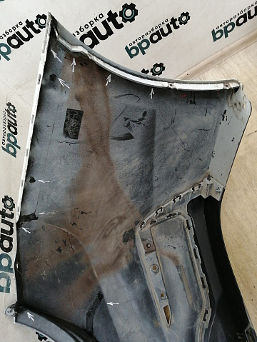 Фотография детали AA042877; Бампер задний; без паркт. (86611-H5000) для Hyundai Solaris II (2017- 2020)/БУ; Оригинал; Р2, Удовлетворительное; . Фото номер 23