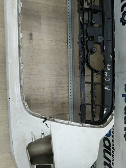 AA045627; Бампер передний; под паркт.; под омыват. (4G0 807 437) для Audi A6 C7/БУ; Оригинал; Р1, Мелкий дефект; 