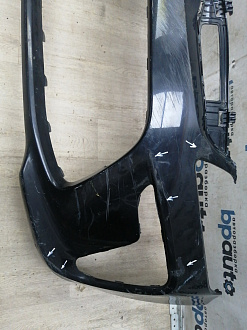 AA046169; Бампер передний; без паркт.; без омыват. (86511-H0000) для Kia Rio IV Sedan (2017- 2020)/БУ; Оригинал; Р1, Мелкий дефект; 