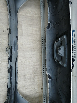 AA045944; Бампер передний; без паркт.; без омыват. (9674576177) для Peugeot 308 I рест. (2011-2015)/БУ; Оригинал; Р2, Удовлетворительное; 