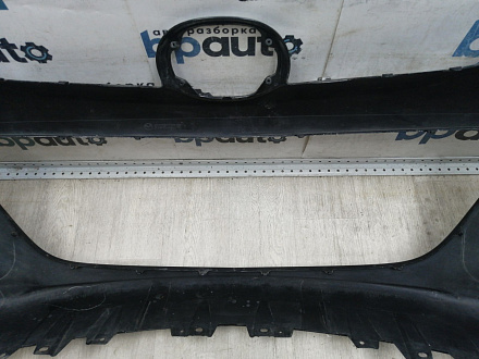 AA045911; Бампер передний; без паркт.; под омыват. (EH44-50031) для Mazda CX-7 I рест. (2009-2012)/БУ; Оригинал; Р1, Мелкий дефект; 