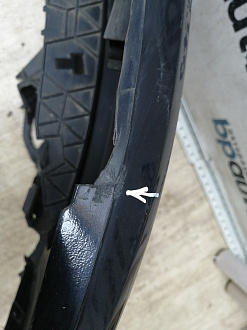 AA045536; Бампер передний; под паркт.; под омыват. (4L0 807 437) для Audi Q7 I (2005-2010)/БУ; Оригинал; Р1, Мелкий дефект; 