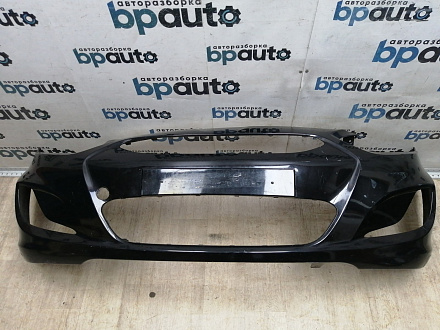 BA000146; Бампер передний; без паркт.; без омыват. (86511-1R000) для Hyundai/БУ; Оригинал; Р1, Мелкий дефект; 