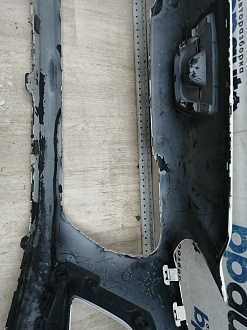 AA045944; Бампер передний; без паркт.; без омыват. (9674576177) для Peugeot 308 I рест. (2011-2015)/БУ; Оригинал; Р2, Удовлетворительное; 