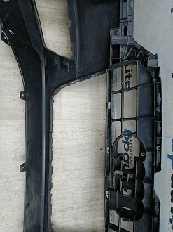 BA000164; Бампер передний; под паркт.; под омыват. (4G0 807 437) для Audi A6 C7/БУ; Оригинал; Р1, Мелкий дефект; 